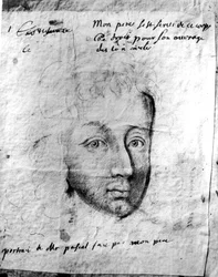 Porträt von Blaise Pascal (1623-62) von seinem Freund